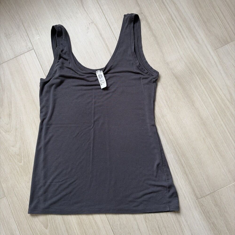 SPANX CAMISOLE PAJAMA TANK TOP Super Soft GREY SIZE LARGE